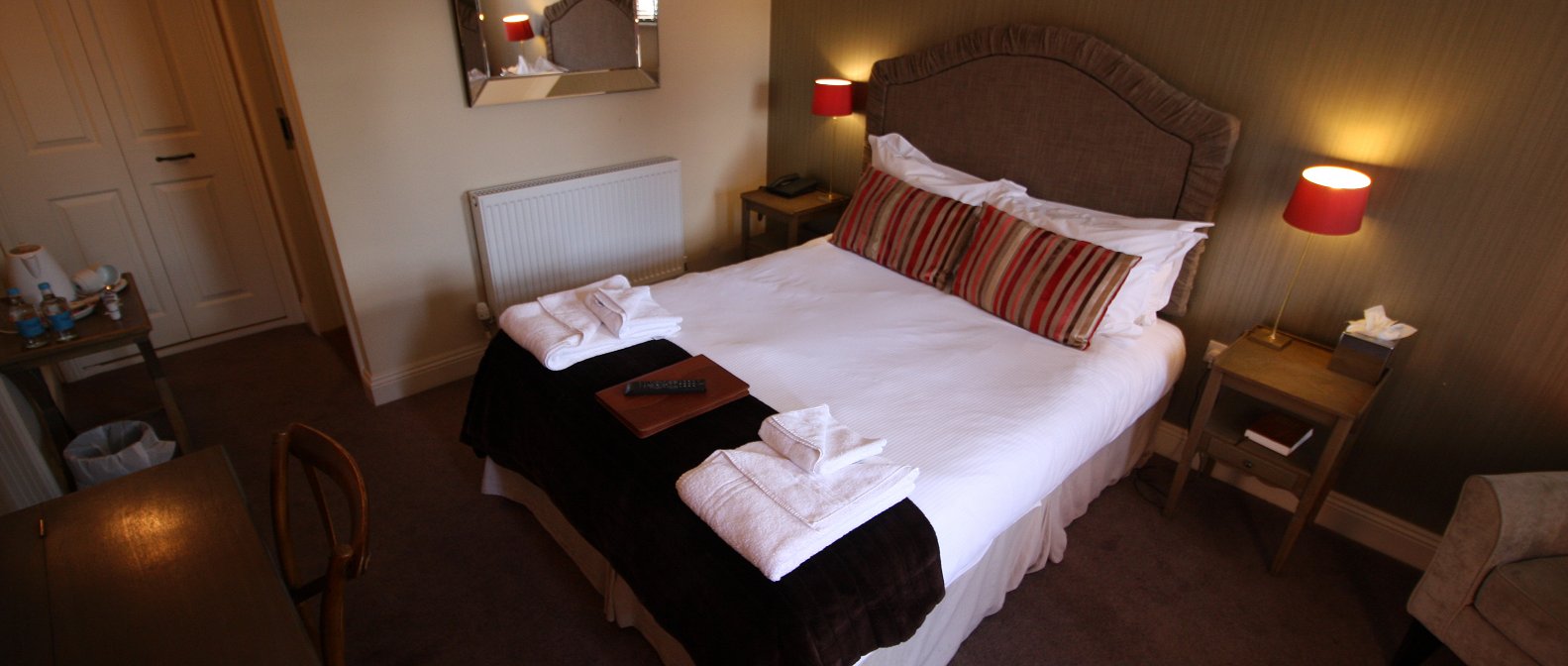 En-suite bedroom at The Angel Hotel